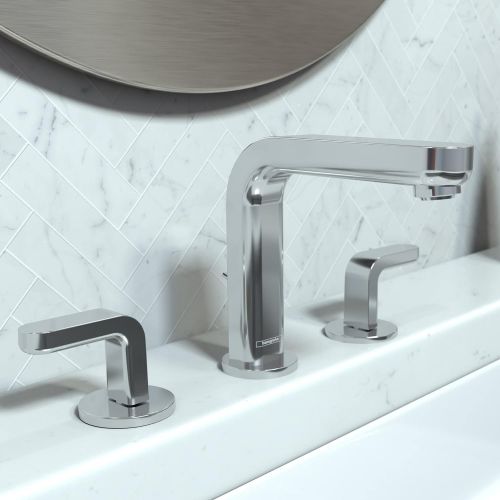  hansgrohe Metris S Modern Low Flow Water Saving 2-Handle 3 6-inch Tall Bathroom Sink Faucet in Chrome, 31067001