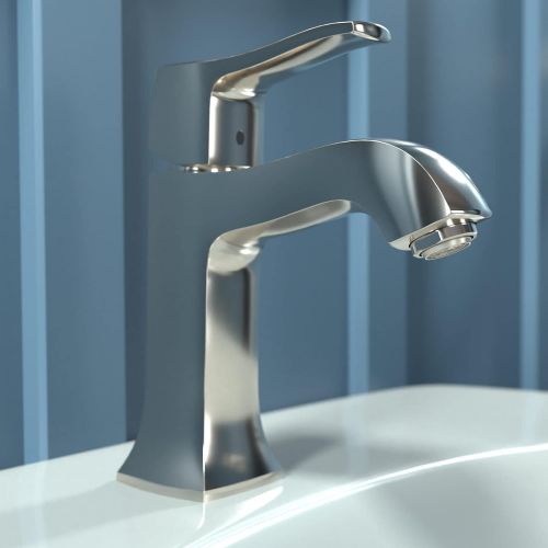  hansgrohe Metris C Classic Replacement Easy Clean 1-Handle 1 7-inch Tall Bathroom Sink Faucet in Polished Nickel, 31077831