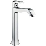 hansgrohe Metris C Classic Replacement Easy Clean 1-Handle 1 12-inch Tall Bathroom Sink Faucet in Chrome, 31078001