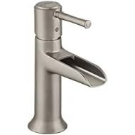 hansgrohe Talis C Classic Low Flow Water Saving 1-Handle 1 7-inch Tall Bathroom Sink Faucet in Brushed Nickel, 14127821