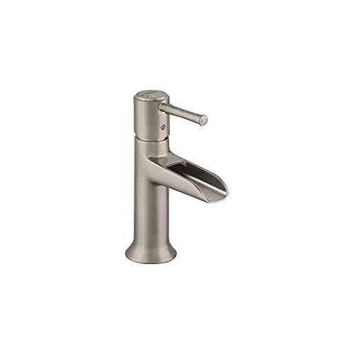  hansgrohe Talis C Classic Low Flow Water Saving 1-Handle 1 7-inch Tall Bathroom Sink Faucet in Brushed Nickel, 14127821