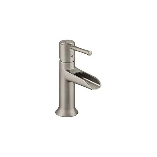  hansgrohe Talis C Classic Low Flow Water Saving 1-Handle 1 7-inch Tall Bathroom Sink Faucet in Brushed Nickel, 14127821