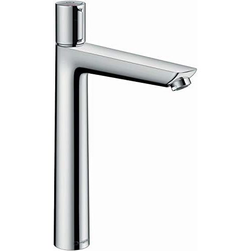  hansgrohe Talis Select E Modern Easy Install Easy On/Off -Handle 1 12-inch Tall Bathroom Sink Faucet in Chrome, 71753001