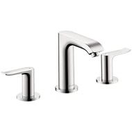 hansgrohe Metris Modern Upgrade Easy Install 2-Handle 1 5-inch Tall Bathroom Sink Faucet in Chrome, 31083001