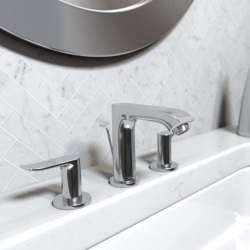  hansgrohe Metris Modern Upgrade Easy Install 2-Handle 1 5-inch Tall Bathroom Sink Faucet in Chrome, 31083001