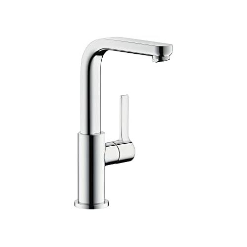  hansgrohe Metris S Modern Timeless Easy Install 1-Handle 1 10-inch Tall Bathroom Sink Faucet in Chrome, 31161001