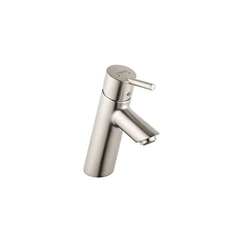  hansgrohe Talis S Modern Timeless Easy Clean 1-Handle 7-inch Tall Bathroom Sink Faucet in Brushed Nickel, 32040821