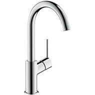 hansgrohe Talis S Modern Timeless Easy Clean 1-Handle 12-inch Tall Bathroom Sink Faucet in Chrome, 32082001