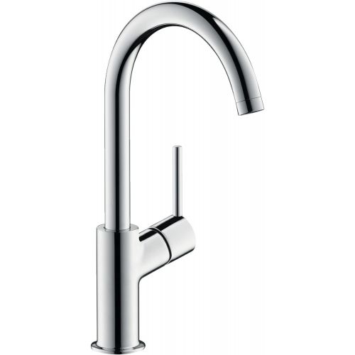  hansgrohe Talis S Modern Timeless Easy Clean 1-Handle 12-inch Tall Bathroom Sink Faucet in Chrome, 32082001