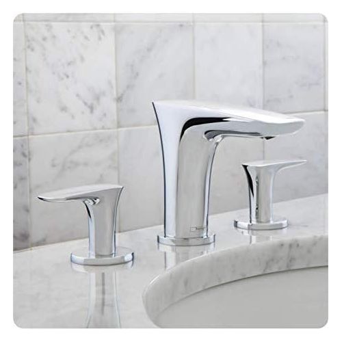  hansgrohe PuraVida Avantgarde Luxury Easy Clean 2-Handle 3 5-inch Tall Bathroom Sink Faucet in White/Chrome, 15073401