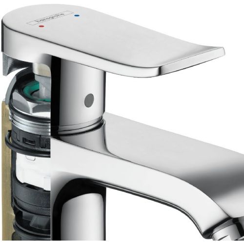  hansgrohe Metris Modern Upgrade Easy Install 1-Handle 1 5-inch Tall Bathroom Sink Faucet in Chrome, 31082001
