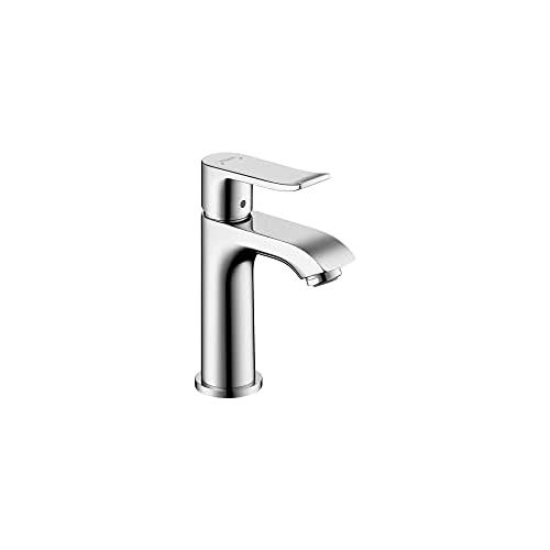 hansgrohe Metris Modern Upgrade Easy Install 1-Handle 1 6-inch Tall Bathroom Sink Faucet in Chrome, 31088001,Small