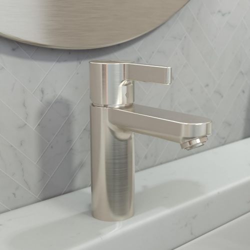  hansgrohe Metris S Modern Low Flow Water Saving 1-Handle 1 6-inch Tall Bathroom Sink Faucet in Brushed Nickel, 31060821