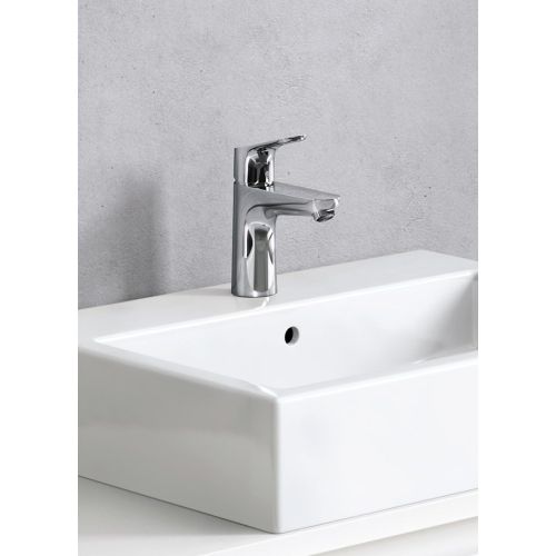  hansgrohe Focus Modern Upgrade Easy Clean 1-Handle 1 7-inch Tall Bathroom Sink Faucet in Chrome, 04371000