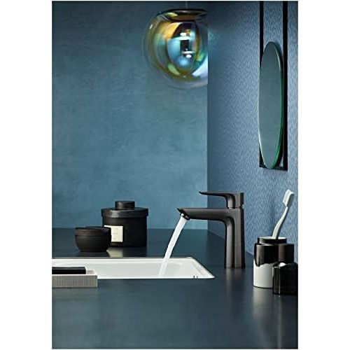  hansgrohe Talis E Modern Easy Install Easy Clean 1-Handle 1 6-inch Tall Bathroom Sink Faucet in Brushed Nickel, 71710821