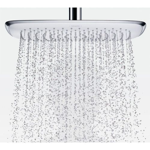  Hansgrohe 27437401 Puravida Showerhead 400 with Arm, WhiteChrome