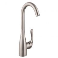 Hansgrohe 014801801 Allegro E Single Hole Bar Faucet, 1.5 GPM, Steel Optic