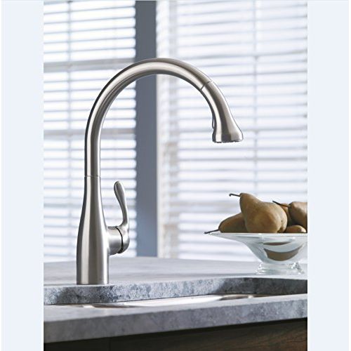  Hansgrohe 06460860 Allegro E Gourmet 2-Spray Professional Style Kitchen Faucet, Pull Out Spout, 1.75 GPM Steel Optic