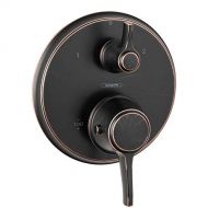 Hansgrohe 15752921 Metris C Thermostatic Trim with Volume Control, Rubbed Bronze