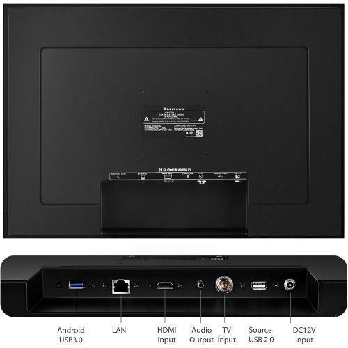  Haocrown 21.5-inch Touchscreen Bathroom TV Waterproof Smart Mirror TVs Brightness 500 Full-HD 1080P LED Television with Android 11.0 System Built-in HDTV(ATSC) Tuner, Bluetooth, Wi