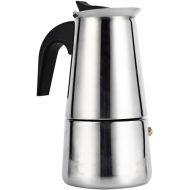 Espresso Maker, 100ml 200ml 300ml 450ml Stainless Steel Moka Pot Coffee Maker Stove Home Office Use (200ml)