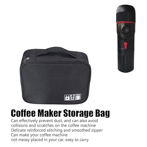  Portable Coffee Machine Storage Bag, Assemblable Compartment Multifunctional Coffee Machine Storage Bag Car Handheld Coffee Machine Travel Bag