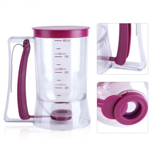  Haofy 900mL Pfannkuchen Cupcake Batter Dispenser Tool Perfekte Pfannkuchen, Kuchen, Kekse, Waffeln