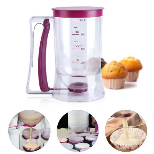  Haofy 900mL Pfannkuchen Cupcake Batter Dispenser Tool Perfekte Pfannkuchen, Kuchen, Kekse, Waffeln