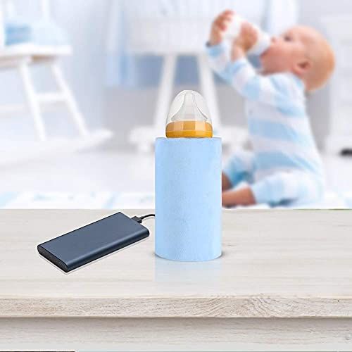  Haofy USB Out Portable Heizung Flaschenwarmer, Flasche Isolierung Flasche Flaschenwarmer Heizung Aufbewahrungstasche(Yellow)