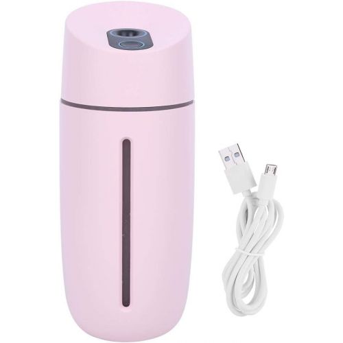  Haofy 250ml Portable Air Humidifier Aromatherapy Diffuser Essential Oil Diffuser Car Humidifier USB Rechargeable Air Purifier Freshener Car Office (Pink)