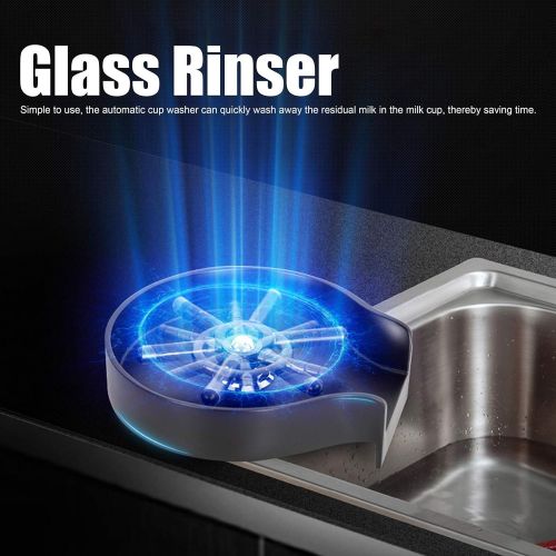  Haofy Pitcher Rinser, Thread High Pressure Glass Rinser Stainless Steel Automatic Cup Rinser Bar Glass Rinser Faucet Head for Kitchen Sinks