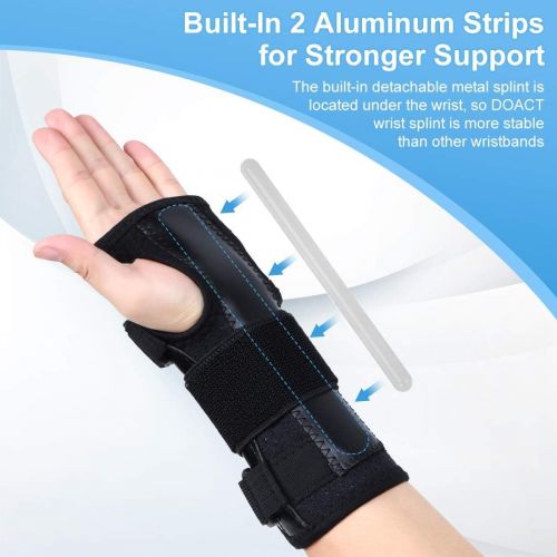  Haofy Wrist Brace, Universal Carpal Tunnel Night Splint Fits Right or Left Hand, Adjustable & Breathable Wrist Support Perfect for Carpal Tunnel, Arthritis, Tendonitis, Sprain, Joi