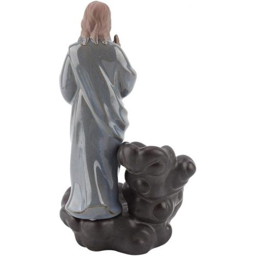  인센스스틱 Haofy Ceramic Incense Holder,Backflow Burner Smoke Jesus Virgin Incense Holder Burner with 10 pcs Cones Stick Home Decoration Handicraft Gift Easter Mary Statue Waterfall (Jesus)