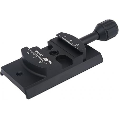  Haoge CP-MA90 Quick Release Plate QR Clamp Adapter Convertor for Select Manfrotto Tripod Fluid Video Head to Arca-Swiss Compatible, Fit 501PL / Q5 / 504PLONG / 500PLONG Heads