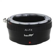 Haoge Lens Mount Adapter for Nikon Nikkor F Mount AI AI-S Lens to Fujifilm Fuji X FX mount Camera as X-A3 X-A5 X-A10 X-A20 X-E1 X-E2 X-E2s X-E3 X-H1 X-M1 X-Pro1 X-Pro2 X-T1 X-T2 X-