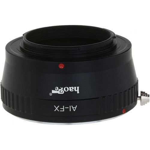  Haoge Lens Mount Adapter for Nikon Nikkor F Mount AI AI-S Lens to Fujifilm Fuji X FX mount Camera as X-A3 X-A5 X-A10 X-A20 X-E1 X-E2 X-E2s X-E3 X-H1 X-M1 X-Pro1 X-Pro2 X-T1 X-T2 X-