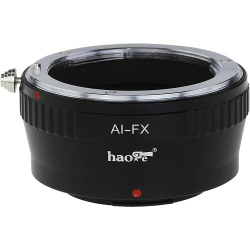  Haoge Lens Mount Adapter for Nikon Nikkor F Mount AI AI-S Lens to Fujifilm Fuji X FX mount Camera as X-A3 X-A5 X-A10 X-A20 X-E1 X-E2 X-E2s X-E3 X-H1 X-M1 X-Pro1 X-Pro2 X-T1 X-T2 X-