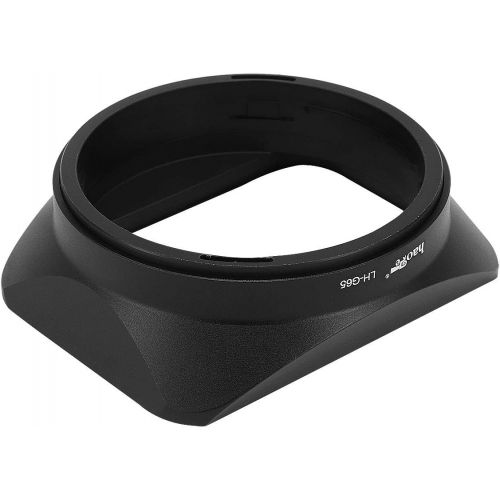  Haoge LH-G65 Bayonet Square Metal Lens Hood Shade with Cap for Fujifilm Fuji Fujinon GF 63mm F2.8 R WR and GF 45mm F2.8 R WR Lens on GFX100 GFX50S GFX50R