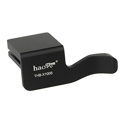  Haoge THB-X100B Metal Hot Shoe Thumb Up Rest Thumbs Up Hand Grip for Fujifilm Fuji Finepix X100 X100S Camera DSLR Black