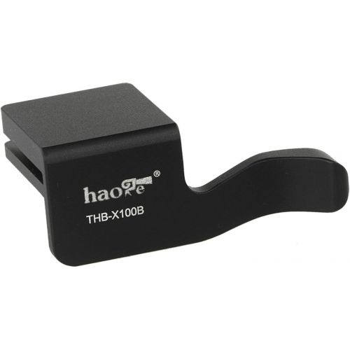  Haoge THB-X100B Metal Hot Shoe Thumb Up Rest Thumbs Up Hand Grip for Fujifilm Fuji Finepix X100 X100S Camera DSLR Black