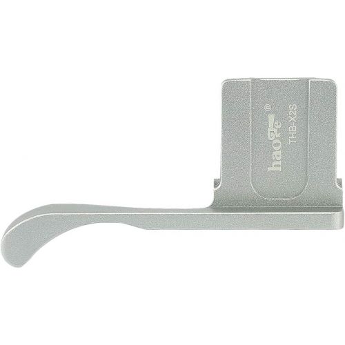  Haoge THB-X2S Metal Hot Shoe Thumb Up Rest Hand Grip for Fujifilm Fuji X100V Camera Silver