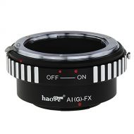 Haoge Lens Mount Adapter for Nikon Nikkor G/F/AI/AIS/D Lens to Fujifilm Fuji X FX Mount Camera as X-A5 X-A10 X-A20 X-E1 X-E2 X-E2s X-E3 X-H1 X-M1 X-Pro1 X-Pro2 X-T1 X-T2 X-T3 X-T10