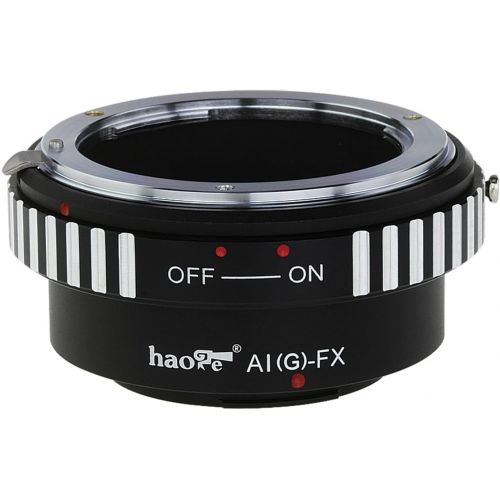  Haoge Lens Mount Adapter for Nikon Nikkor G/F/AI/AIS/D Lens to Fujifilm Fuji X FX Mount Camera as X-A5 X-A10 X-A20 X-E1 X-E2 X-E2s X-E3 X-H1 X-M1 X-Pro1 X-Pro2 X-T1 X-T2 X-T3 X-T10