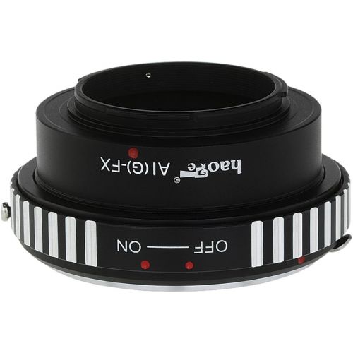  Haoge Lens Mount Adapter for Nikon Nikkor G/F/AI/AIS/D Lens to Fujifilm Fuji X FX Mount Camera as X-A5 X-A10 X-A20 X-E1 X-E2 X-E2s X-E3 X-H1 X-M1 X-Pro1 X-Pro2 X-T1 X-T2 X-T3 X-T10
