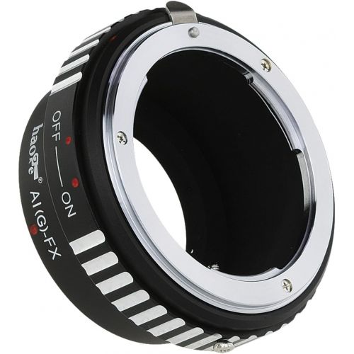  Haoge Lens Mount Adapter for Nikon Nikkor G/F/AI/AIS/D Lens to Fujifilm Fuji X FX Mount Camera as X-A5 X-A10 X-A20 X-E1 X-E2 X-E2s X-E3 X-H1 X-M1 X-Pro1 X-Pro2 X-T1 X-T2 X-T3 X-T10