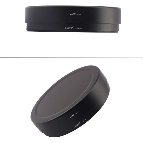  Haoge LH-X165 Square Metal Lens Hood Shade with Metal Cap for Fujifilm Fuji Fujinon XF XF16-55mm F2.8 R LM WR Lens xf 16-55mm/f2.8