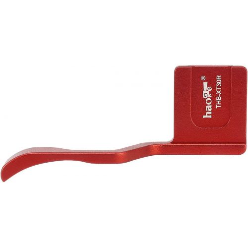  Haoge THB-XT30R Metal Hot Shoe Thumb Up Rest Hand Grip for Fujifilm Fuji X-T30 II X-T10 X-T20 X-T30 XT10 XT20 XT30 Camera Red