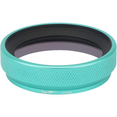  Haoge LUV-X54L Metal Lens Hood with MC UV Protection Multicoated Ultraviolet Lens Filter for Fujifilm Fuji X100V Camera Green