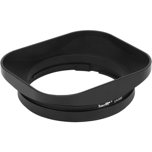  Haoge LH-X50 Bayonet Square Metal Lens Hood for Fujifilm Fuji Fujinon XF 50mm F2 R WR Lens on X-Pro2 X-Pro1 X-T2 X-T1 X-T20 X-T10 X-E2S X-A5 X-A20 X-E3 X-H1