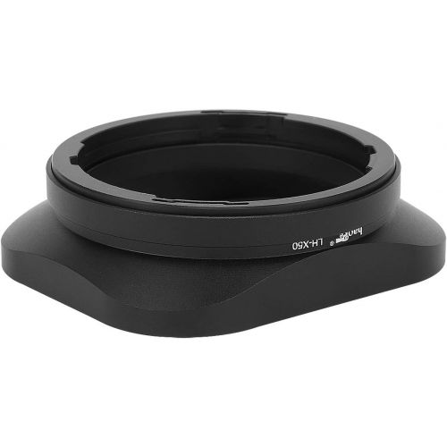  Haoge LH-X50 Bayonet Square Metal Lens Hood for Fujifilm Fuji Fujinon XF 50mm F2 R WR Lens on X-Pro2 X-Pro1 X-T2 X-T1 X-T20 X-T10 X-E2S X-A5 X-A20 X-E3 X-H1